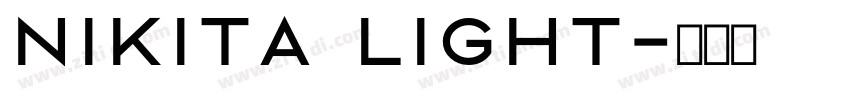 NIKITA Light字体转换